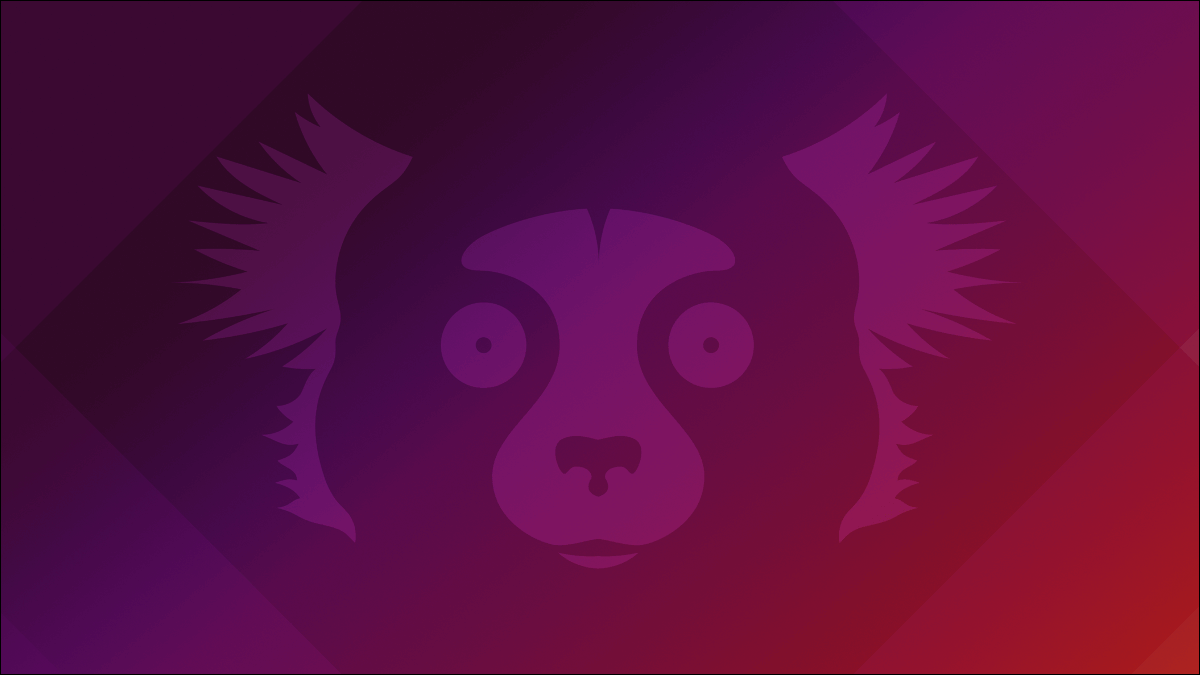 Ubuntu 21.10 „Impish Idri“ Desktop-Hintergrundgrafik mit dem Maskottchen