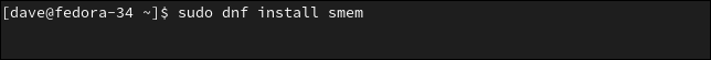 Instalando o smem no Fedora