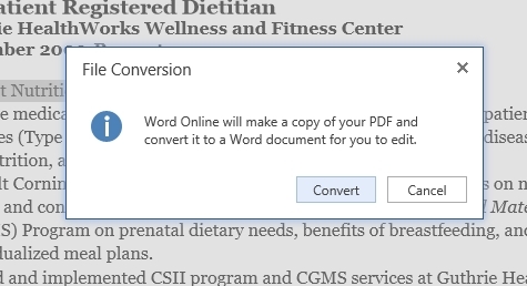 Convertir des PDF en Word - Conversion de fichiers