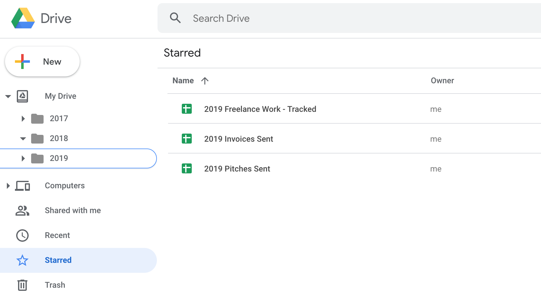 Google Drive a été suivi