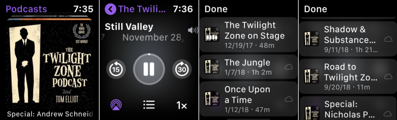 AppleWatchでポッドキャストをナビゲートする