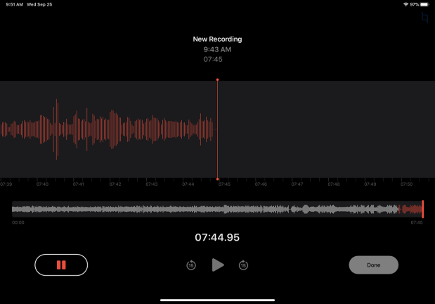 iPadで録音する