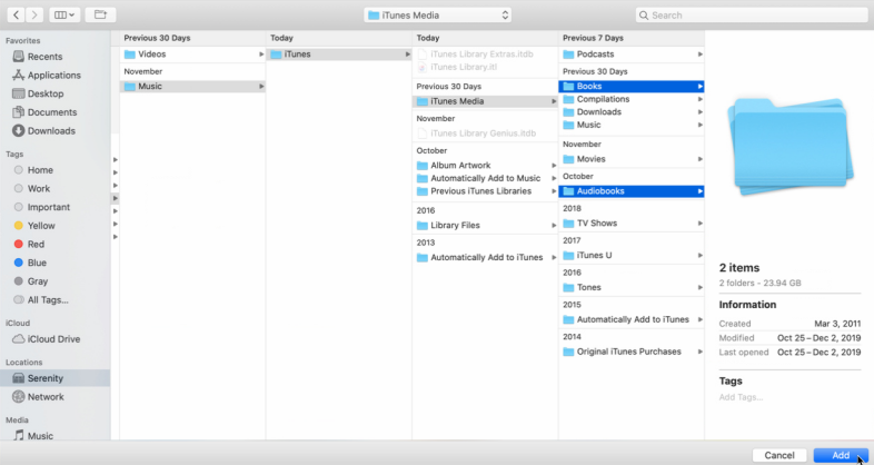 macOSCatalinaの本にアクセスする