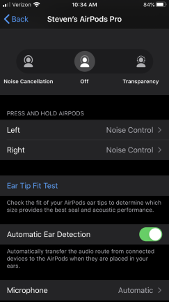 AirPodsProの設定