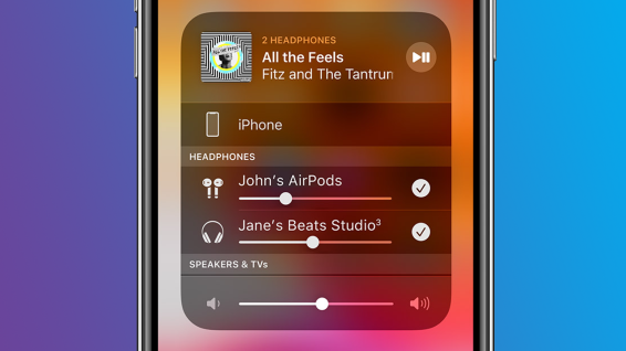 Compartilhe áudio com os AirPods da Apple