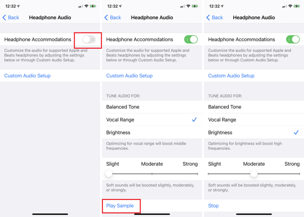 Melhore o som com acomodação de fone de ouvido