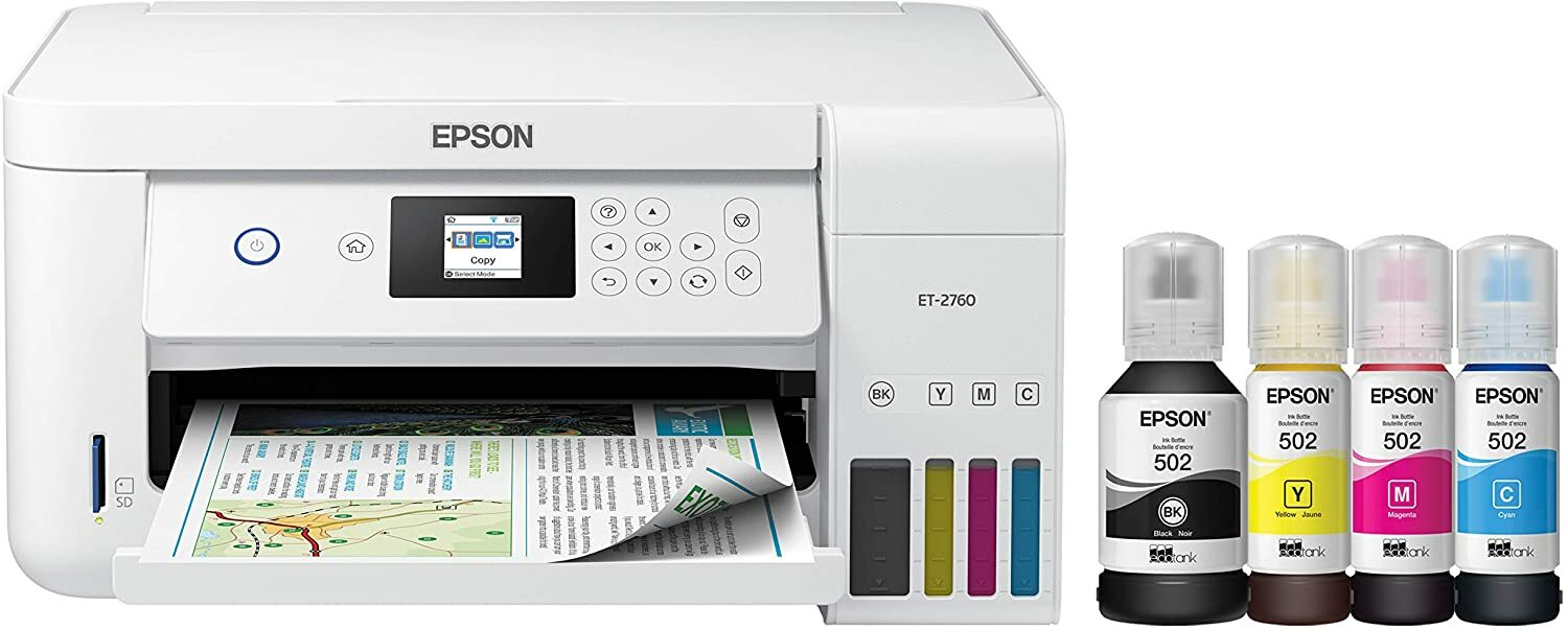 Stampante Epson EcoTank con flaconi di inchiostro