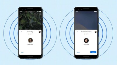 Como compartilhar arquivos entre dispositivos Android com imagem de compartilhamento próxima