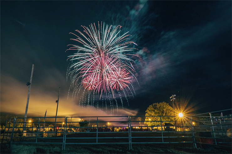 Feuerwerk Show