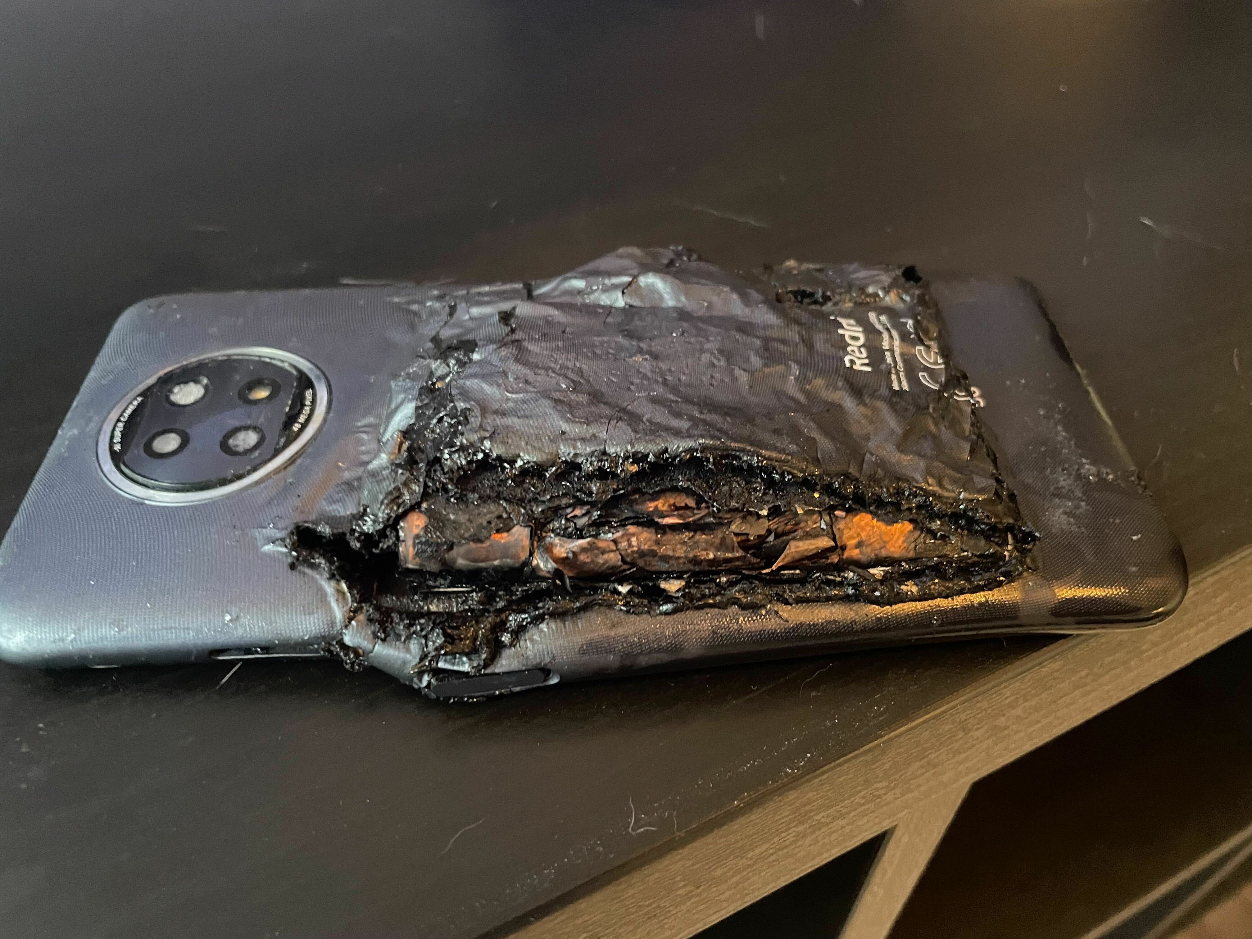 explodiertes Telefon