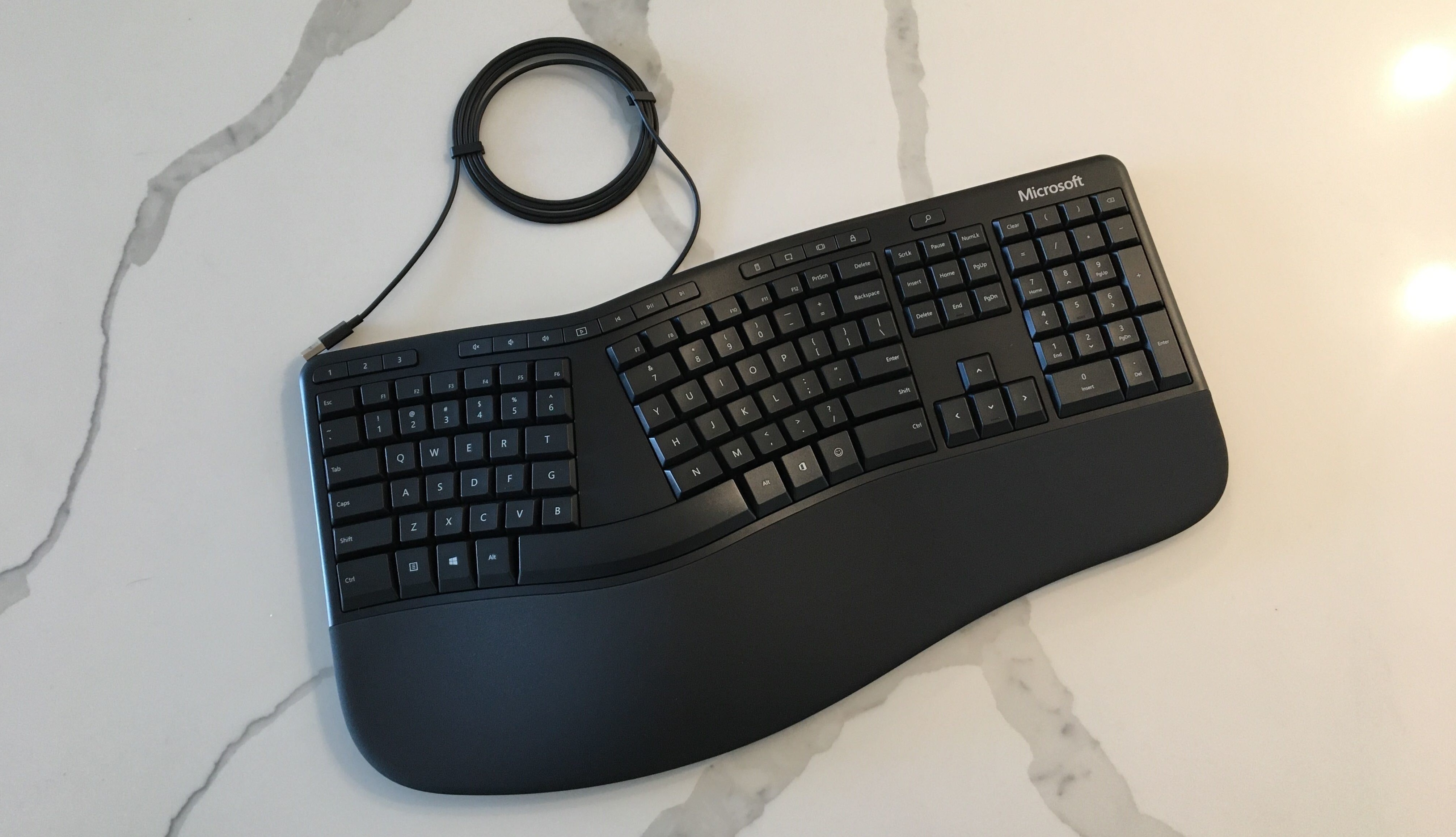 Ergonomische Tastatur von Microsoft