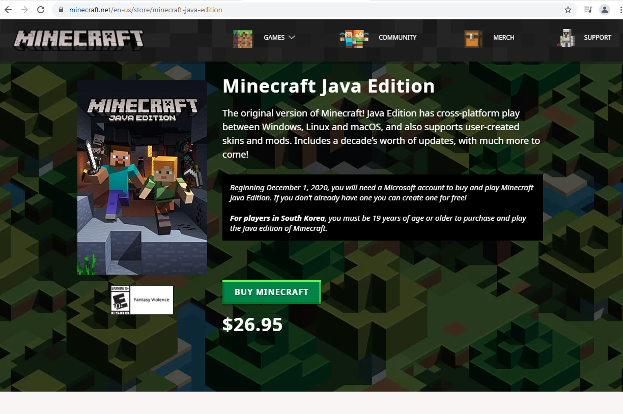 Edição Java do Minecraft