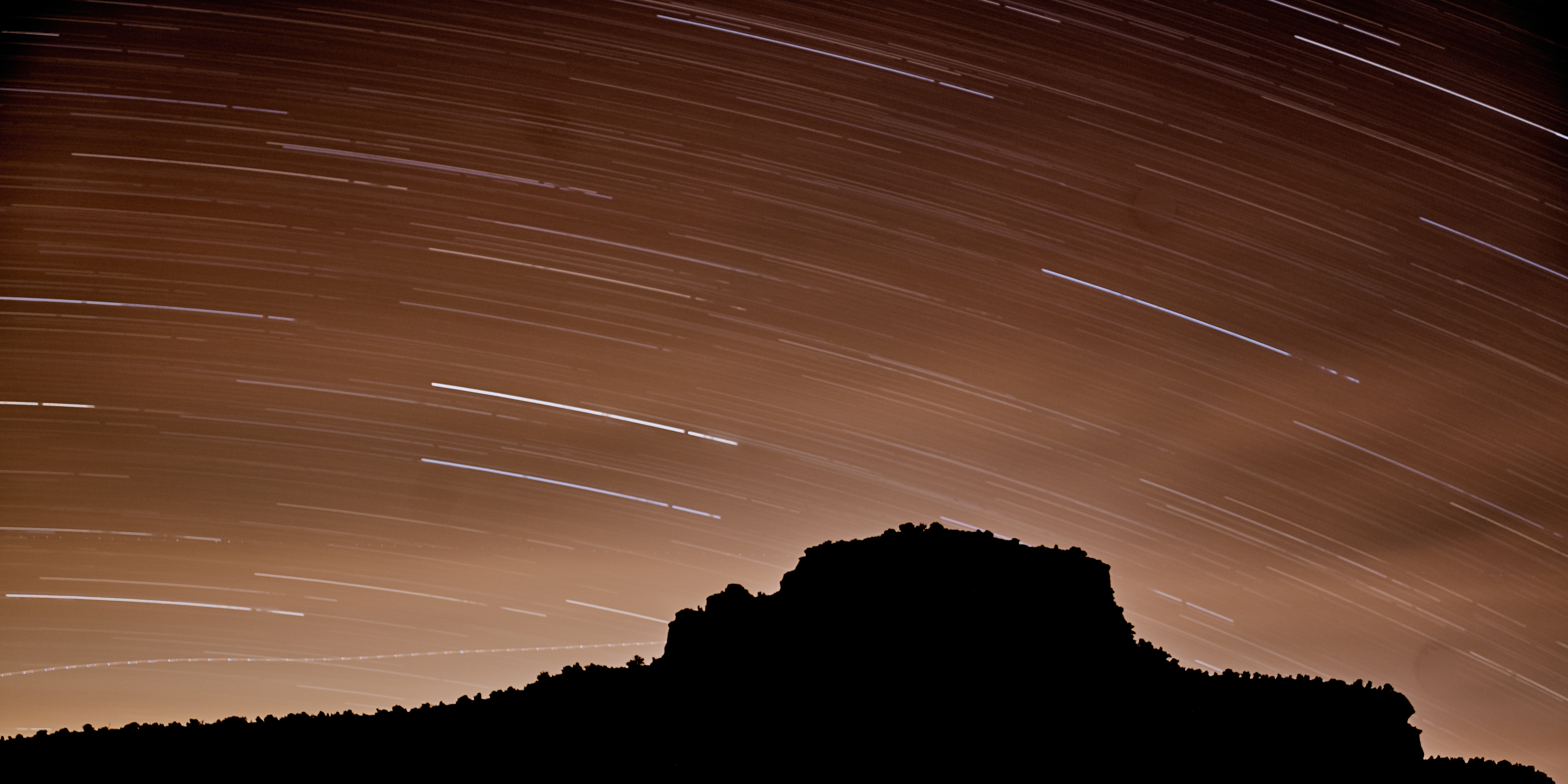 sfocatura del cielo notturno