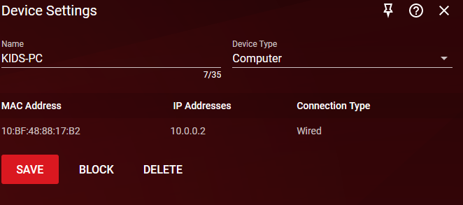 Configuración de ajustes del dispositivo Netgear