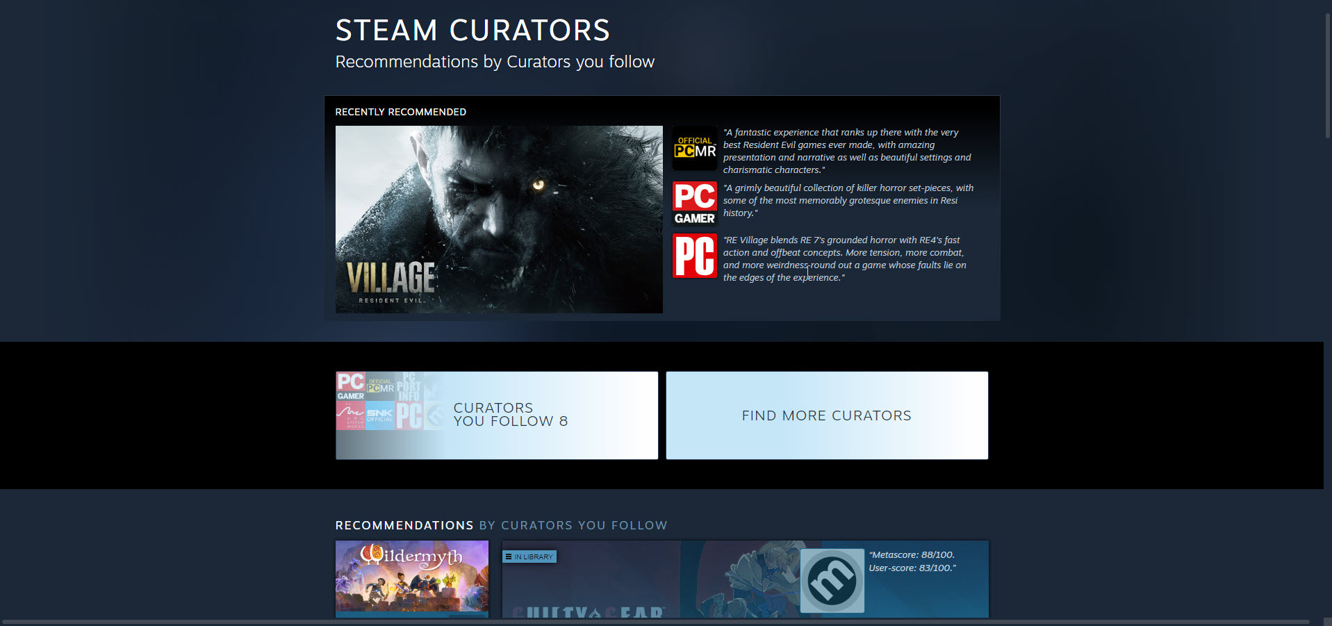 Steam-Kuratoren