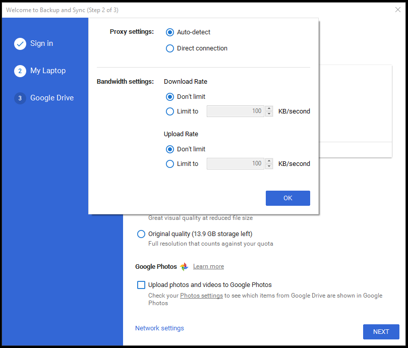 Backup del disco rigido di Google 4