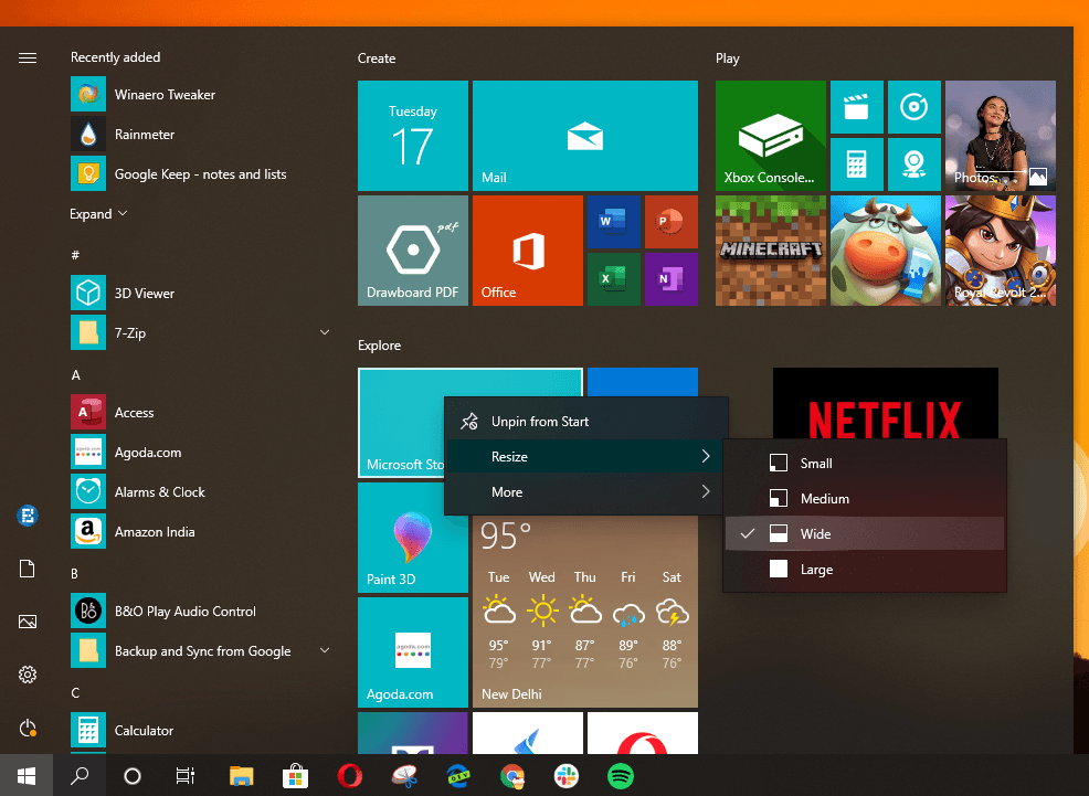 Como personalizar o Windows 10 5.3 Personalizar o menu Iniciar