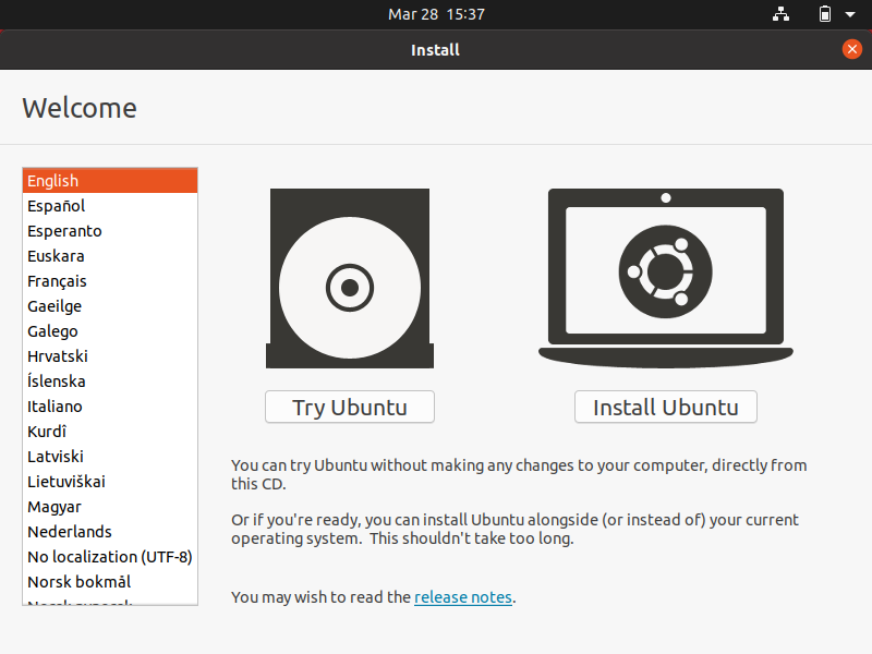 Instalación de Ubuntu: pruebe o instale Ubuntu