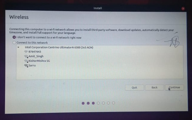 Instalación de Ubuntu: conexión a la red Wi-Fi