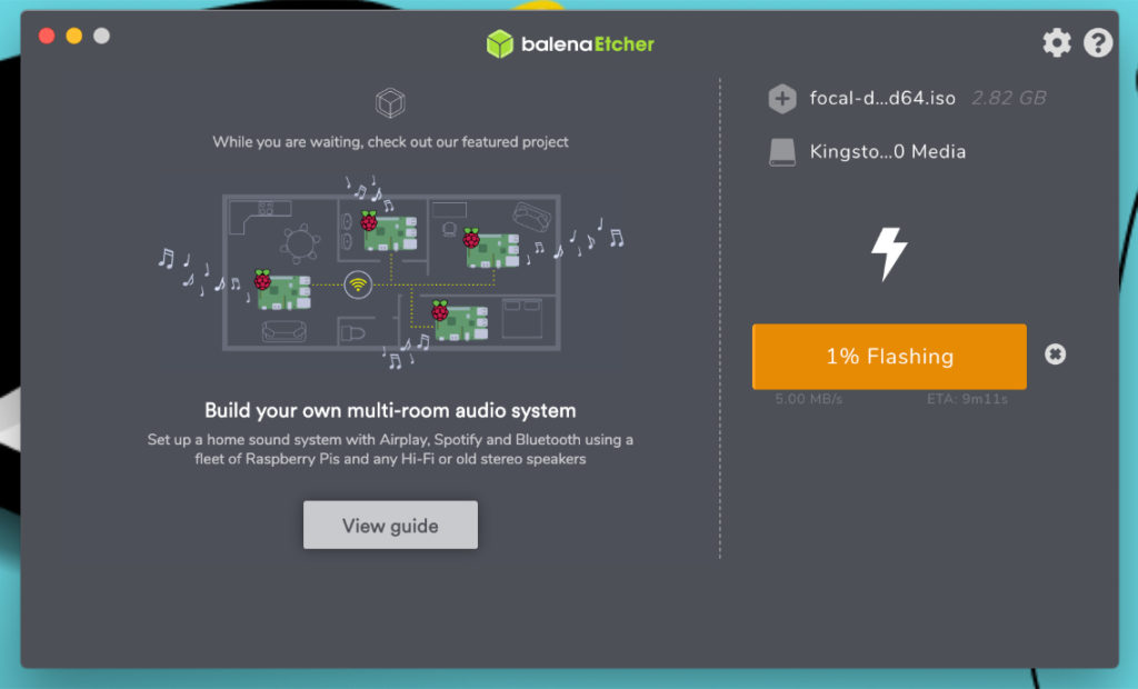 Creación de un USB de arranque con Balena Etcher en Windows 10: comienza la escritura