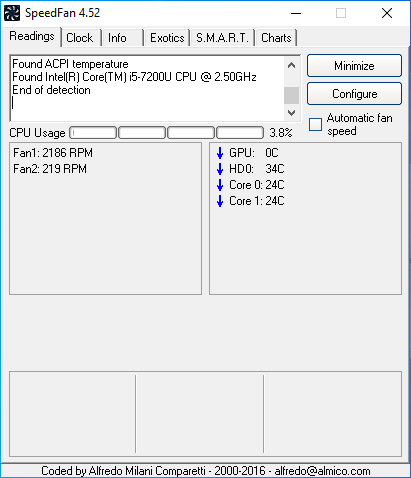 Cara memeriksa suhu CPU 5 SpeedFan