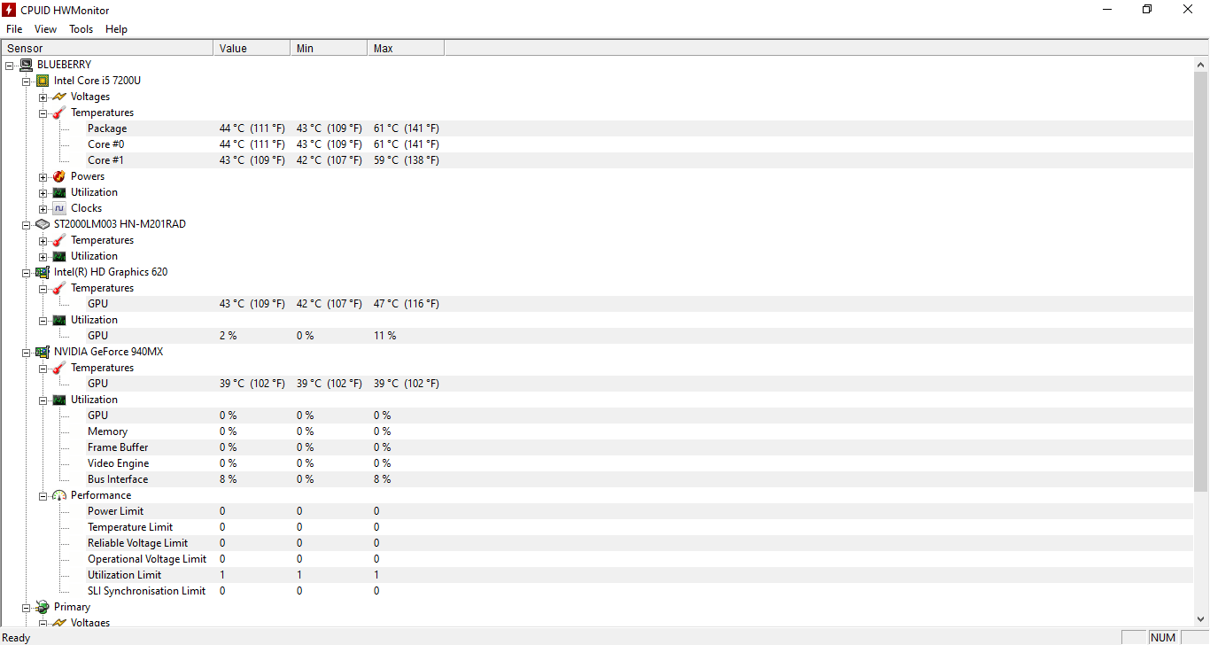 Bagaimana cara memeriksa suhu CPU 3 HWMonitor