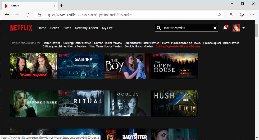 Codici segreti Netflix Categorie suggerite