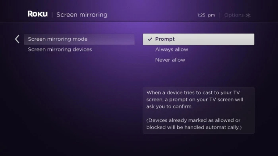 Roku Screen Mirroring Connecter le téléphone à la télévision