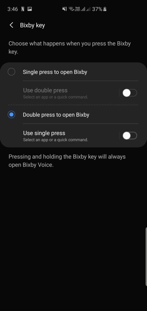 Nonaktifkan Bixby