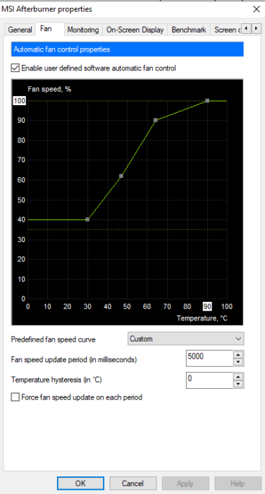 pengaturan kurva kipas msi afterburner