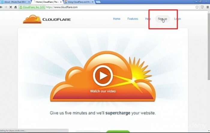 Aller à la page d'accueil de CloudFlare.com