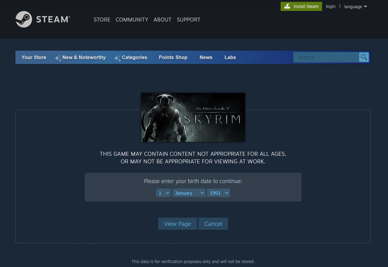 baixar skyrim steam