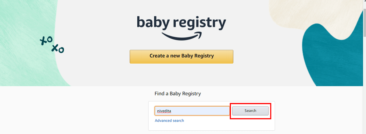 Se você clicou no Registro do bebê, o processo é quase o mesmo. | Como encontrar a lista de desejos da Amazon de alguém?