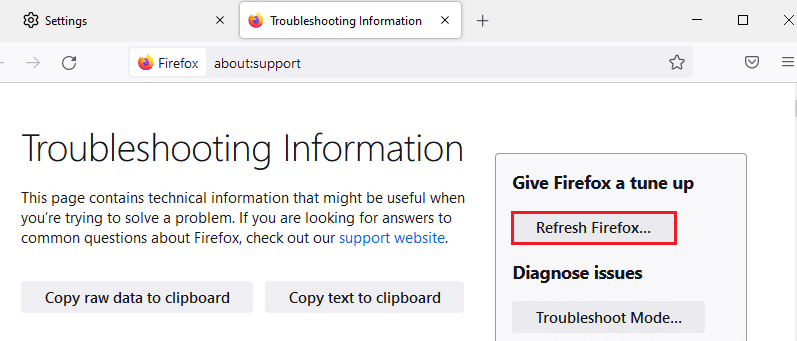 Klicken Sie nun auf die Option Firefox aktualisieren…. So beheben Sie, dass Firefox keine Seiten lädt