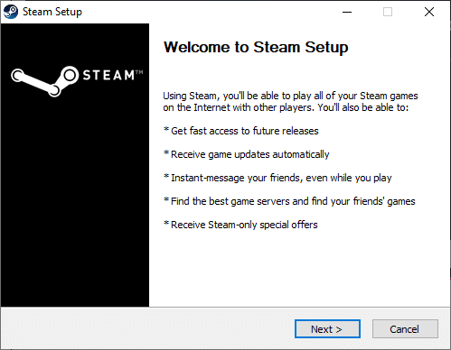 ที่นี่คลิกที่ปุ่มถัดไป เครื่องมือซ่อมไอน้ำ แก้ไข Steam ช้า