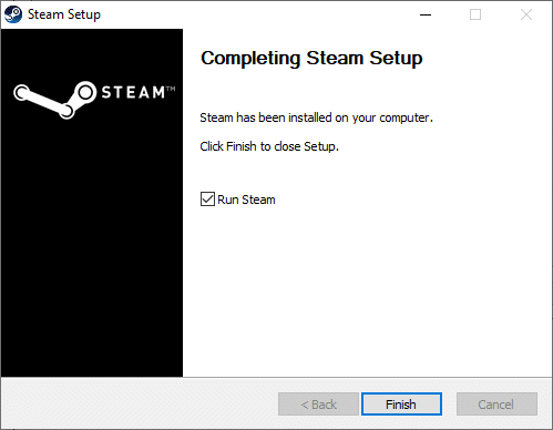 รอให้การติดตั้งเสร็จสิ้นและคลิกที่ Finish แก้ไข Steam ช้า