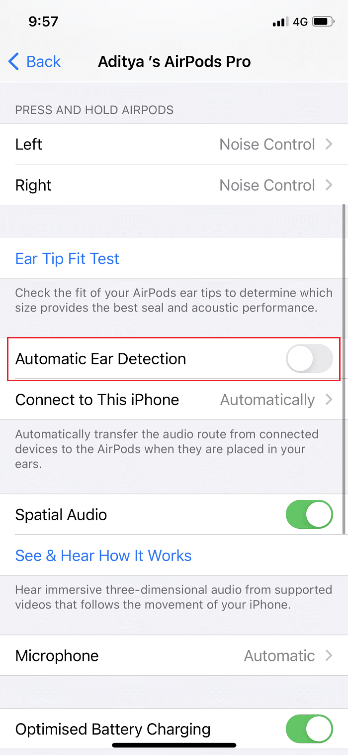 detecție automată a urechii iPhone. Remediați AirPods sau AirPods Pro conectat, dar fără probleme de sunet