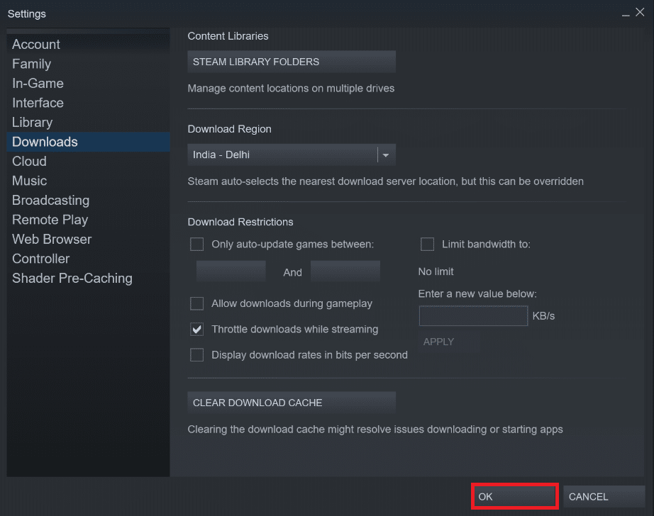 Aguarde até que o procedimento termine antes de pressionar Ok. Corrigir arquivo de conteúdo do Steam bloqueado