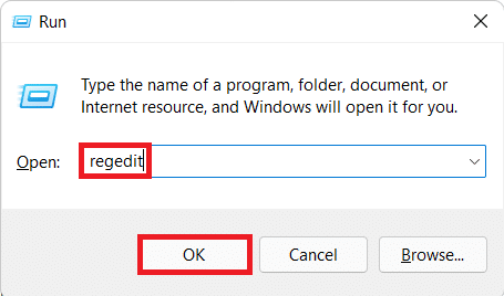 ketik regedit di kotak dialog Jalankan Cara Membuat Pintasan Desktop di Windows 11