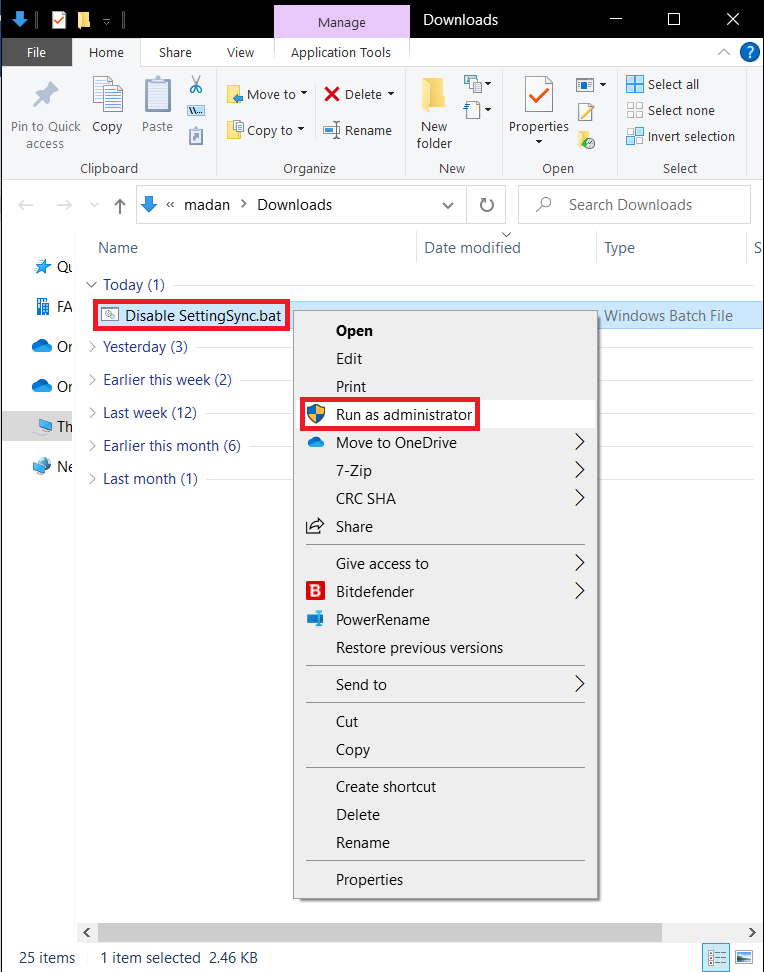 Jalankan file yang diunduh dengan hak administratif.