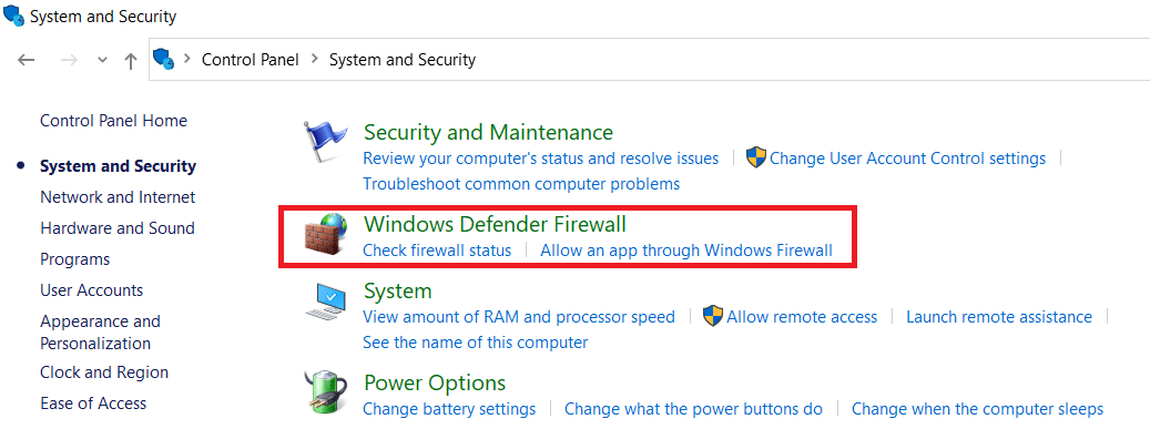 Windows Defender-Firewall. Beheben Sie, dass Google Chrome nicht aktualisiert wird