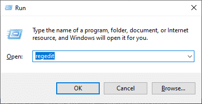 Windows ve R tuşlarına birlikte basarak Çalıştır iletişim kutusunu başlatın. regedit yazın ve Enter'a basın