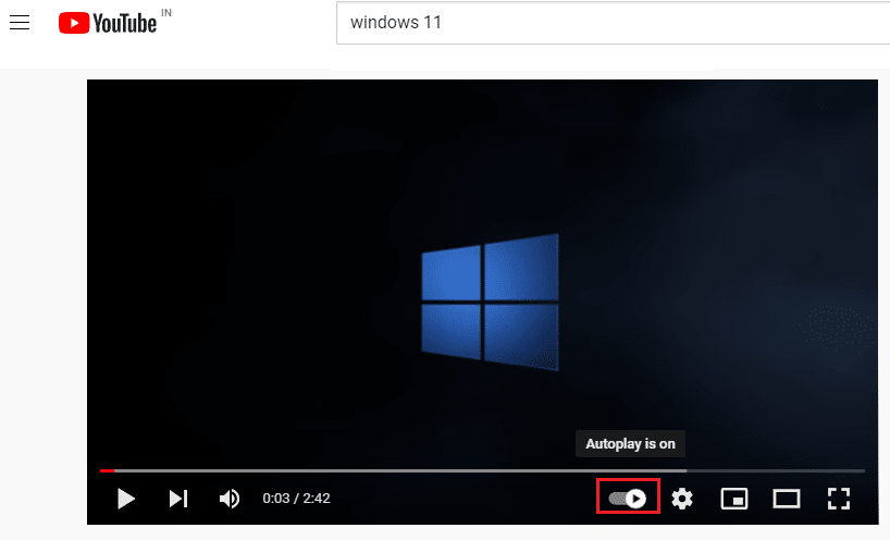 activez le bouton AutoPlay. Correction de la lecture automatique de YouTube ne fonctionnant pas