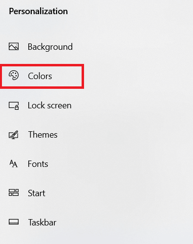 Haga clic en Colores en el panel izquierdo. Cómo crear un escritorio minimalista en Windows 10