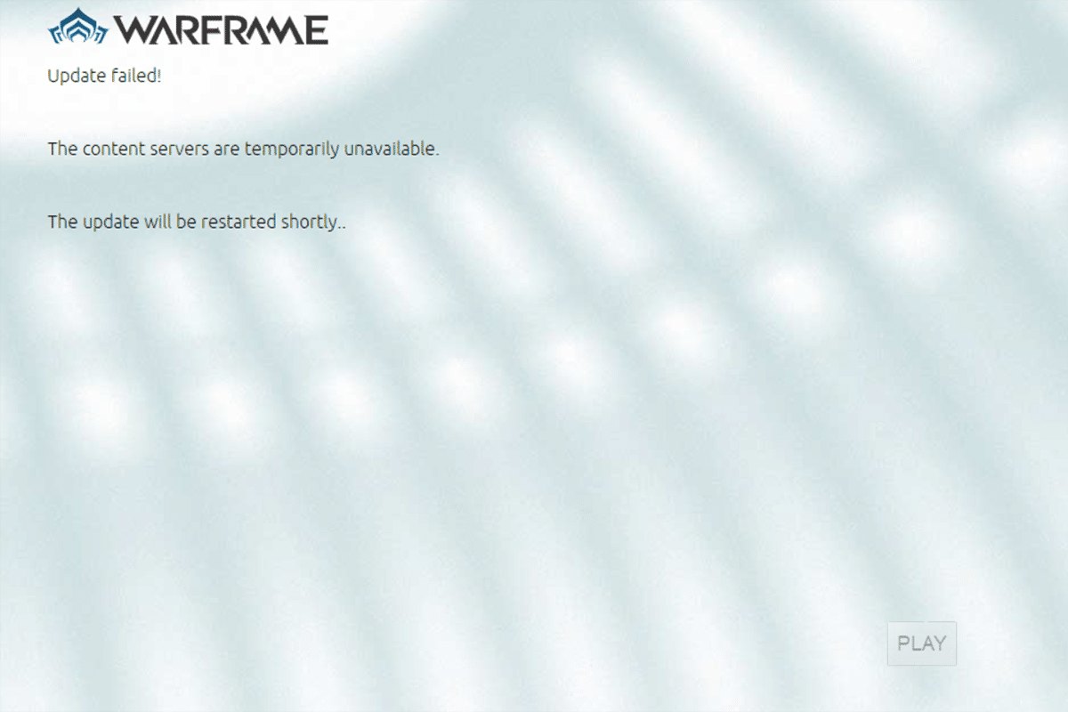 Perbaiki Pembaruan Warframe Gagal