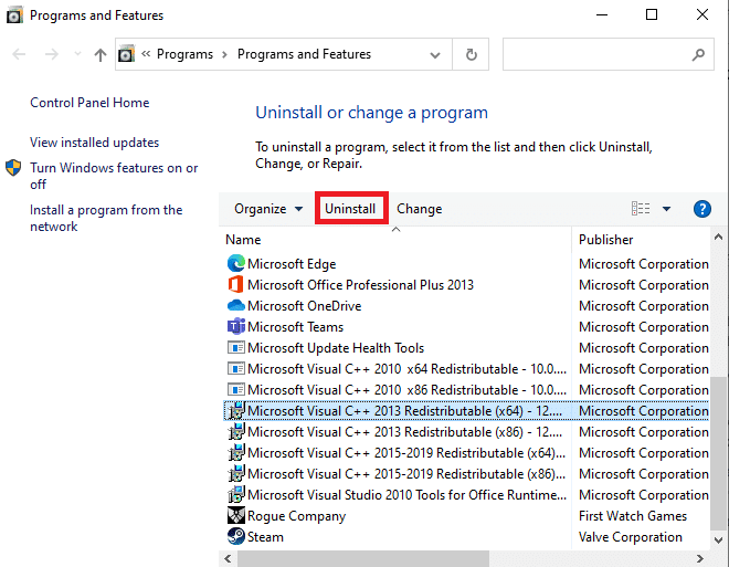 Ora, fai clic su OK e seleziona Microsoft Visual C plus plus Pacchetti ridistribuibili. Correzione dell'aggiornamento di Warframe non riuscito