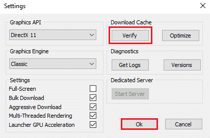 verifique a configuração do warframe do cache de download. Falha na atualização do Warframe