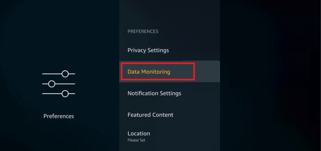 Preferințe Monitorizare date firestick