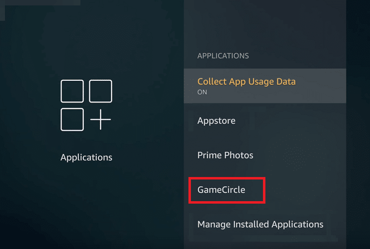 Applications GameCircle Fire Stick