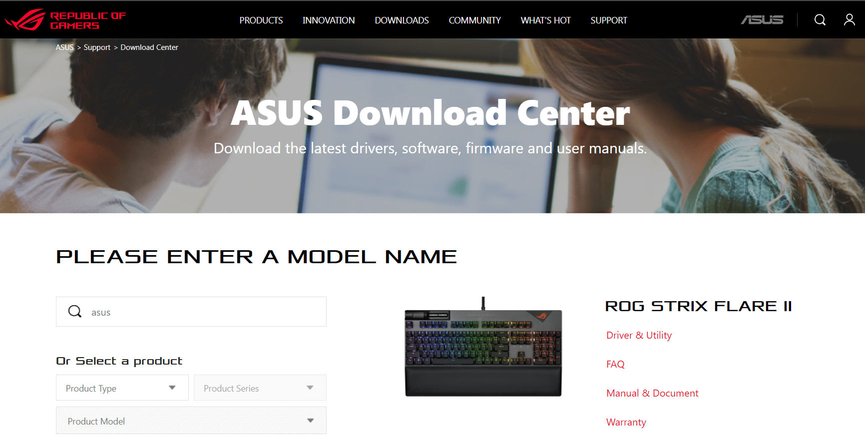 centro de descarga asus rog. Arreglar el centro de juegos ROG que no funciona